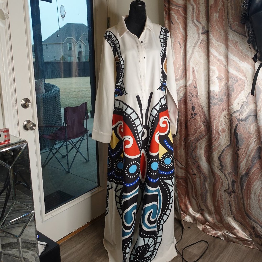 white maxi Dress